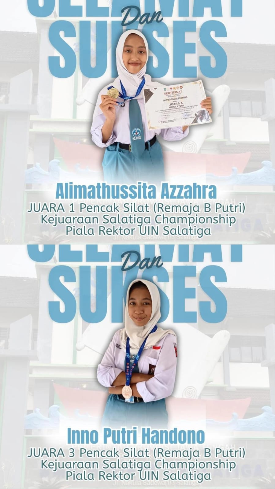 Prestasi Membanggakan Siswa SMK Negeri 1 Salatiga pada Kejuaraan Pencak Silat Salatiga Championship