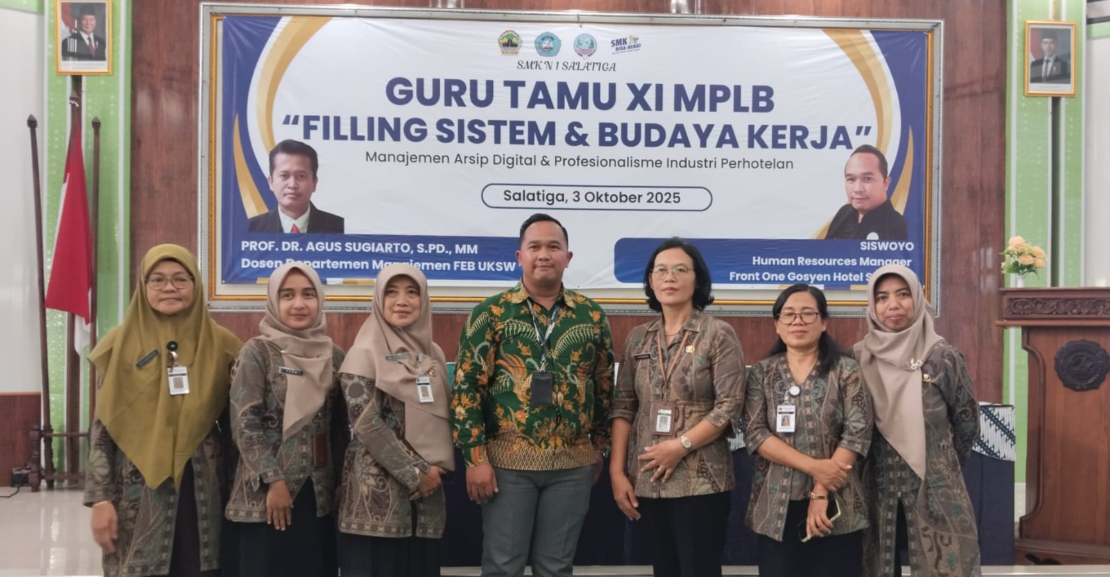 Guru Tamu Jurusan MPLB SMK Negeri 1 Salatiga: Tingkatkan Pemahaman Tentang Arsip Digital dan Budaya Kerja Profesional