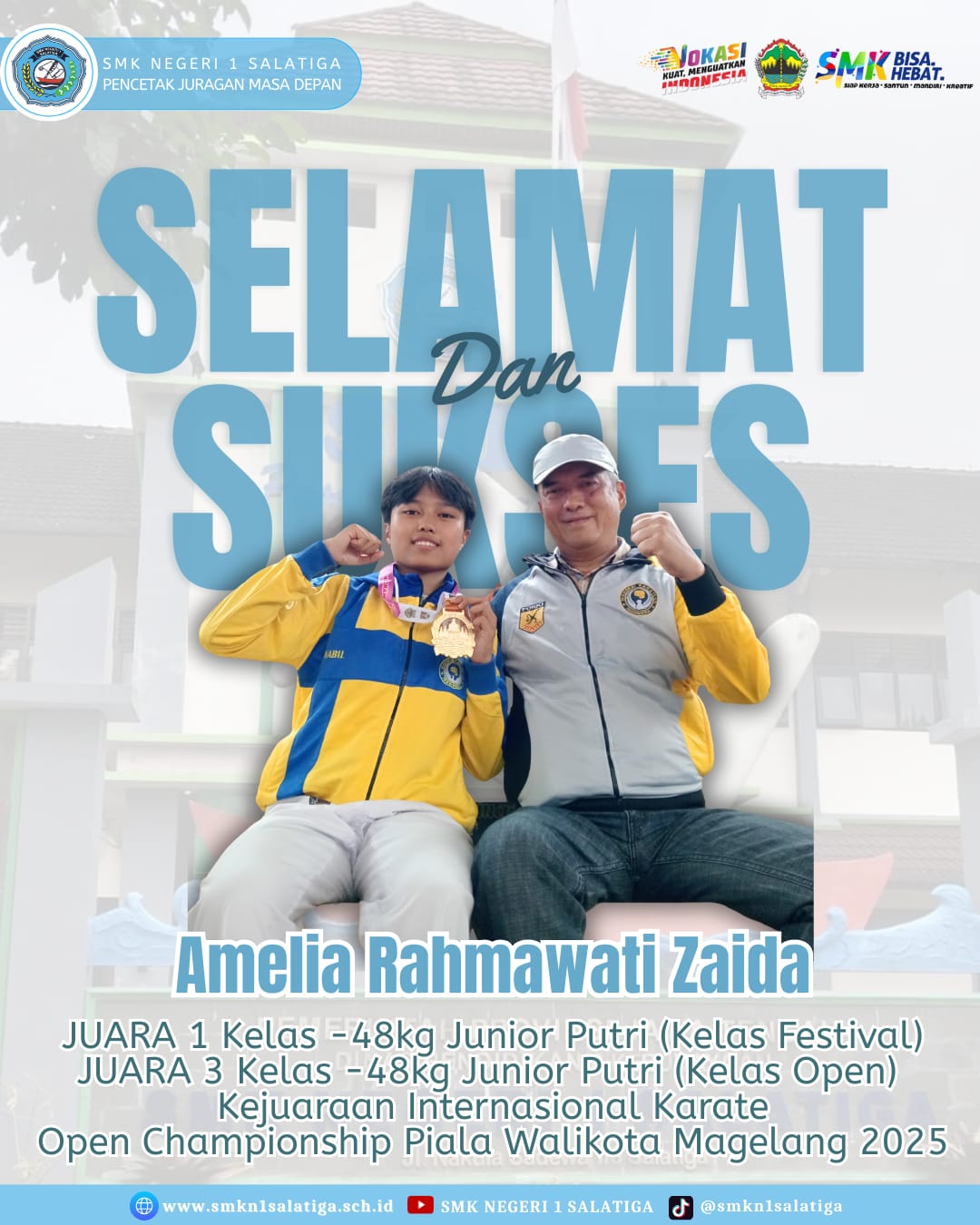 Prestasi Gemilang Siswa SMK Negeri 1 Salatiga di Kejuaraan Internasional Karate