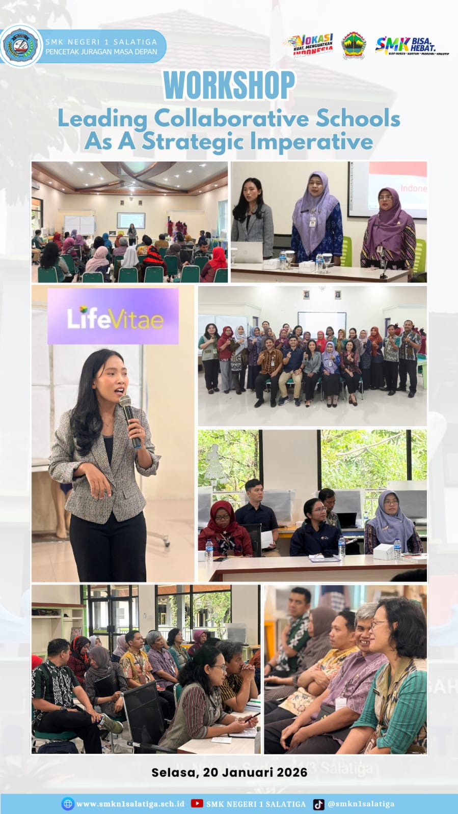 Workshop Manajemen Adaptif dan Kolaboratif Bersama LIFEVITAE di SMK Negeri 1 Salatiga