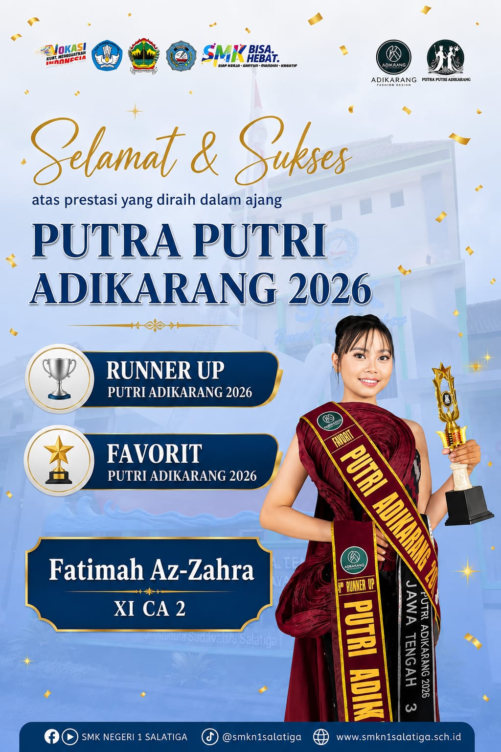 Ukir Prestasi Membanggakan, Fatimah dan Fahad Harumkan Nama SMK Negeri 1 Salatiga!
