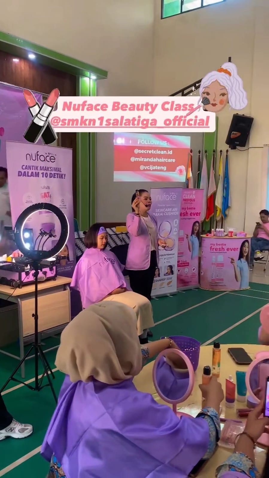 Nuface Beauty Class Tingkatkan Keterampilan Siswa Jurusan Kecantikan